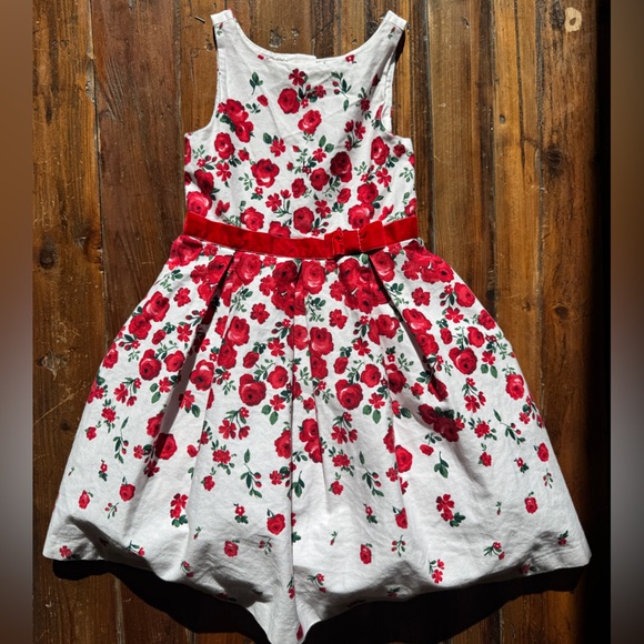 Janie and Jack Red Floral Dress